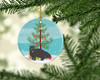 Black Persian Traditional Cat Christmas Ceramic Ornament CK4680 product image at NuMercy 2