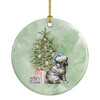 Pug Black Puppy Christmas Presents and Tree Ceramic Ornament product image at NuMercy