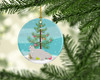 White Persian Traditional Cat Christmas Ceramic Ornament CK4681 product image at NuMercy 2