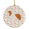 Japanese Chin #1 Merry Christmas Ceramic Ornament product image at NuMercy