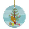 Norwich Canary Merry Christmas Ceramic Ornament product image at NuMercy