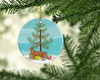 Cheetoh Cat Christmas Ceramic Ornament CK4588 product image at NuMercy 2