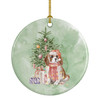 Cavalier Spaniel Tricolor Blenheim Puppy Christmas Presents and Tree Ceramic Ornament product image at NuMercy