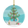 Munchkin Cat Christmas Ceramic Ornament CK4657 product image at NuMercy