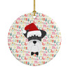 Schnauzer Merry Christmas Ceramic Ornament WDK1477 product image at NuMercy