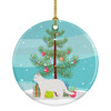 Poodle Cat Cat Christmas Ceramic Ornament CK4688 product image at NuMercy