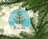 Poodle Cat Cat Christmas Ceramic Ornament CK4688 product image at NuMercy 2