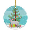Ojos Azules Cat Christmas Ceramic Ornament CK4667 product image at NuMercy