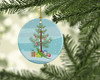 Iguana Merry Christmas Ceramic Ornament product image at NuMercy 2