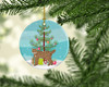 Highlander Lynx Cat Christmas Ceramic Ornament CK4632 product image at NuMercy 2