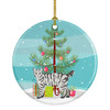 Highlander Lynx Cat Christmas Ceramic Ornament CK4631 product image at NuMercy