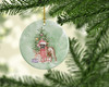 Boxer Puppy Christmas Presents and Tree Ceramic Ornament product image at NuMercy 2