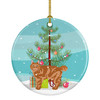 Kurilian Bobtail Cat Christmas Ceramic Ornament CK4640 product image at NuMercy