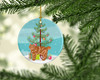 Kurilian Bobtail Cat Christmas Ceramic Ornament CK4640 product image at NuMercy 2