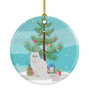 Chinchilla Persian Longhair Cat Christmas Ceramic Ornament CK4758 product image at NuMercy