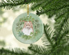 Sheltie/Shetland Sheepdog Adult Sable Christmas Wreath Ceramic Ornament product image at NuMercy 2