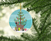Oriental Bicolor Cat Christmas Ceramic Ornament CK4670 product image at NuMercy 2