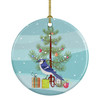 Jay Bird Merry Christmas Ceramic Ornament product image at NuMercy