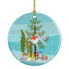 Tamasaba Goldfish Merry Christmas Ceramic Ornament product image at NuMercy