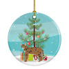 Savannah Cat Christmas Ceramic Ornament CK4701 product image at NuMercy