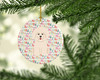 Merry Christmas Bichon Frise Ceramic Ornament product image at NuMercy 2