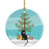 Pantherette Cat Christmas Ceramic Ornament CK4784 product image at NuMercy