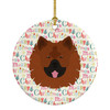 Eurasier Merry Christmas Ceramic Ornament WDK1502 product image at NuMercy
