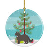 York Chocolate Cat Christmas Ceramic Ornament CK4738 product image at NuMercy