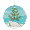 Chinchilla Persian Longhair Cat Christmas Ceramic Ornament CK4589 product image at NuMercy