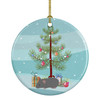 Australian Long Coated Mouse Merry Christmas Ceramic Ornament product image at NuMercy