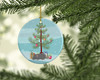 Australian Long Coated Mouse Merry Christmas Ceramic Ornament product image at NuMercy 2
