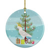 Cockatoo Merry Christmas Ceramic Ornament product image at NuMercy