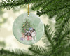 Bull Terrier Tricolor Christmas Presents and Tree Ceramic Ornament product image at NuMercy 2