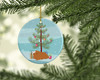 Peruvian Guinea Pig Merry Christmas Ceramic Ornament product image at NuMercy 2
