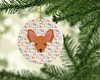 Russian Tor Terrier Merry Christmas Ceramic Ornament WDK1537 product image at NuMercy 2