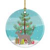 Blue Abyssinian Cat Christmas Ceramic Ornament CK4547 product image at NuMercy