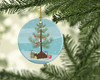 Rex Rat Merry Christmas Ceramic Ornament product image at NuMercy 2