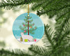 Khao Manee Cat Christmas Ceramic Ornament CK4634 product image at NuMercy 2