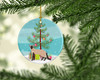 Colorpoint Longhair Cat Christmas Ceramic Ornament CK4590 product image at NuMercy 2