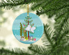 Ryukin Goldfish Merry Christmas Ceramic Ornament product image at NuMercy 2