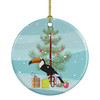 Toucan Merry Christmas Ceramic Ornament product image at NuMercy
