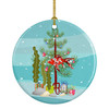 Shubunkin Goldfish Merry Christmas Ceramic Ornament product image at NuMercy