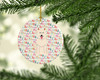 Merry Christmas White German Shepherd Ceramic Ornament product image at NuMercy 2
