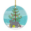 Scottish Fold Cat Christmas Ceramic Ornament CK4704 product image at NuMercy
