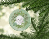 Bichon Frise Christmas Wreath Ceramic Ornament product image at NuMercy 2