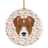 Rat Terrier Merry Christmas Ceramic Ornament WDK1535 product image at NuMercy