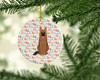 Merry Christmas German Shepherd Ceramic Ornament product image at NuMercy 2