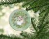 Sheltie/Shetland Sheepdog Puppy Sable Smile Christmas Wreath Ceramic Ornament product image at NuMercy 2