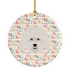 Bolognese Merry Christmas Ceramic Ornament WDK1489 product image at NuMercy