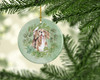 Beagle Smiling Christmas Wreath Ceramic Ornament product image at NuMercy 2